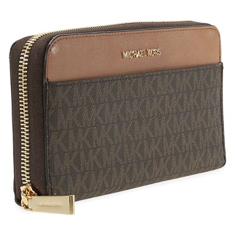 michael kors brown multi wallet|Michael Kors brown wallet sale.